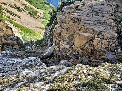 Crossing avalanche remains