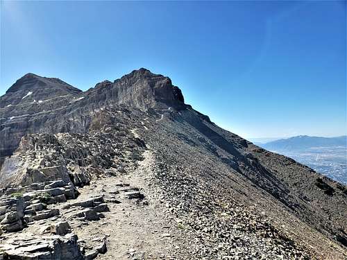 Summit from the 10060 ft saddle