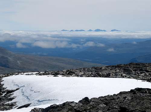 Rondane above the clouds