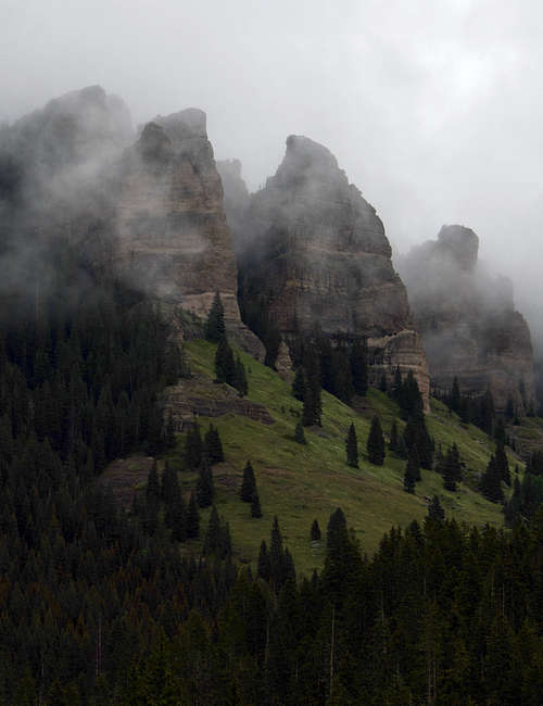Pinnacles in the Mist