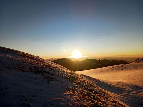 alphubel ridge sun rising