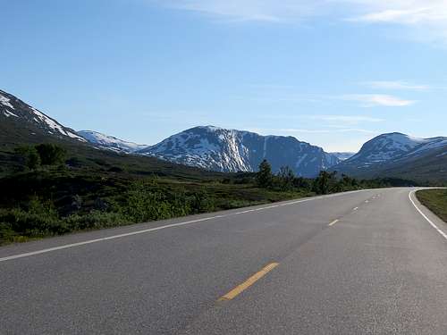 Road at the Lake Djupvatnet