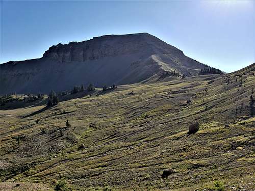 Fossil Mountain and the 9980 ft saddle