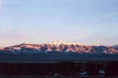 Wheeler Peak from the west at...