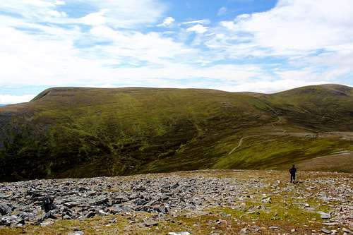 A' Mharconaich (975m), Drumochter pass, Scotland.