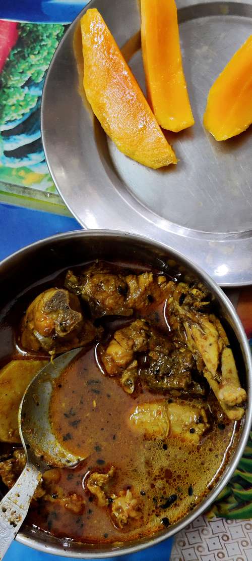 Chicken, cooked Bengali style