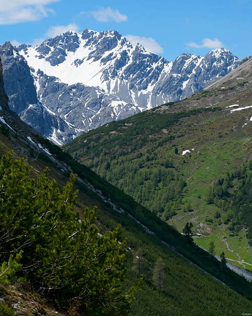 Piz Murtaröl / Cima la Casina (3180m) and Piz Pala Gronda (3002m)