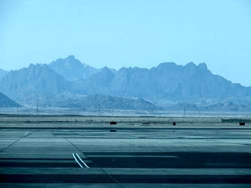 Red Sea Mountains from the airport
