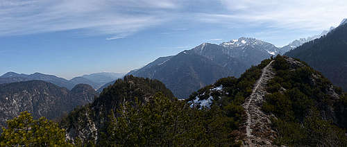 The two summits of Monte Nebria