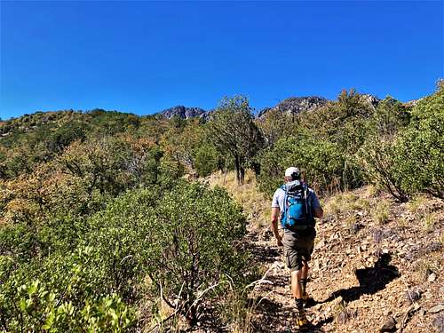 Hiking up the Florida Canyon Trail