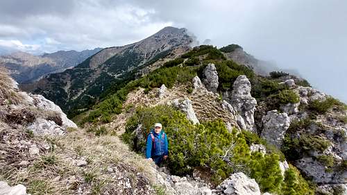 Near the summit of Mazza di Pichea
