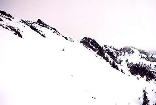 The summit ridge of Mt. Wow...