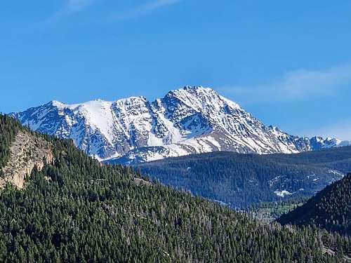 Eagles Nest Peak as viewed from Dice Hill