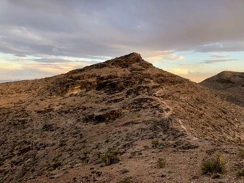 The peak of Gunfire Ridge
