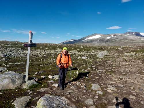 Start of the route to Rasletind
