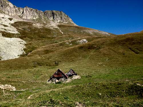 Alpine pasture chalets