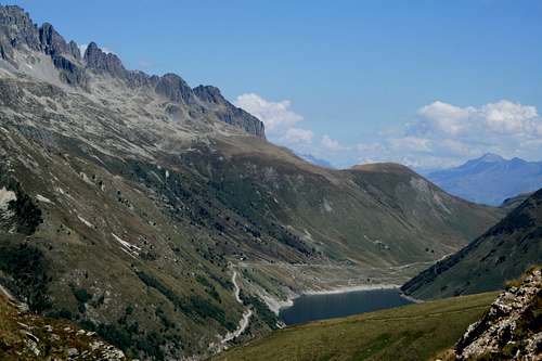 Lac de Grand Maison et Mont Blanc