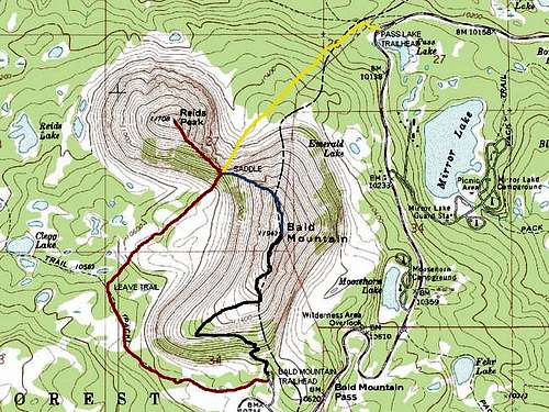 Red = Notch Mountain Trail-SW...