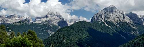 view of a sector of Brenta range