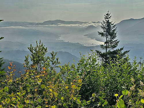 Columbia River from the summit of Hamilton Mountain