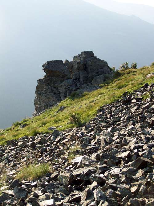 A cliff on Rinsennock