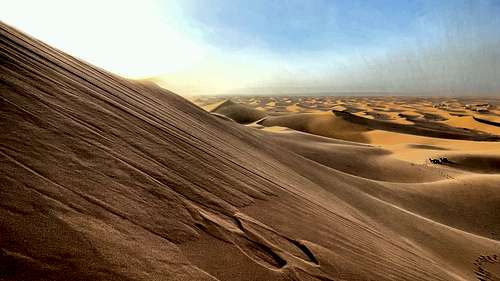 Highest Sand Dune in Erg Chicaga