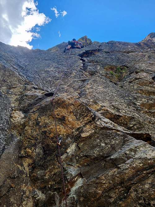 Lichen This climb at Haus Rock