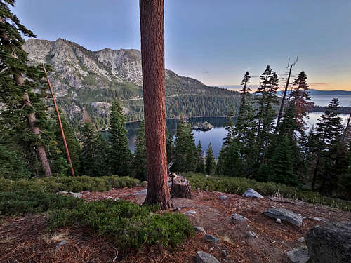 Emerald Bay, Lake Tahoe, Fannette Island, just before sunrise
