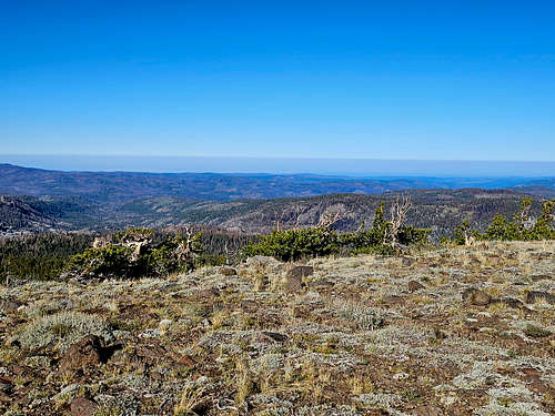 Looking west at the Sierra foothills