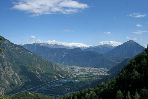 Le Rhône et Martigny