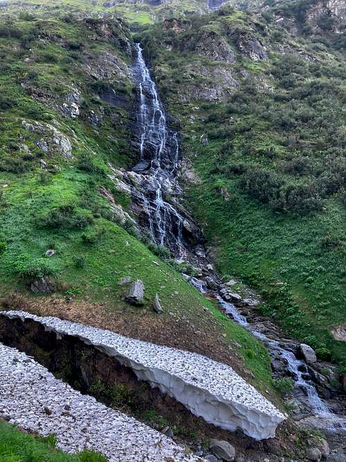 A waterfall in Göriachtal
