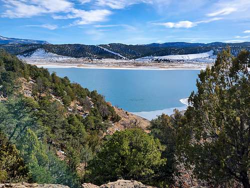 Trinidad Lake from the  Reilly Canyon Trail