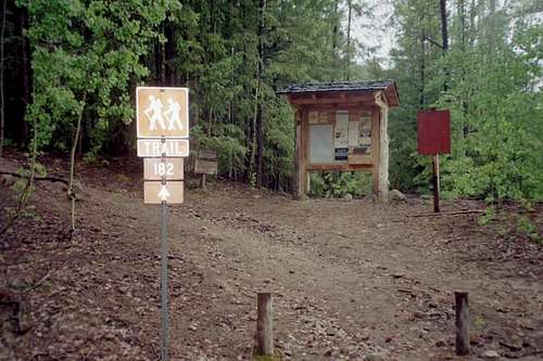 The start of Forest Trail 182.