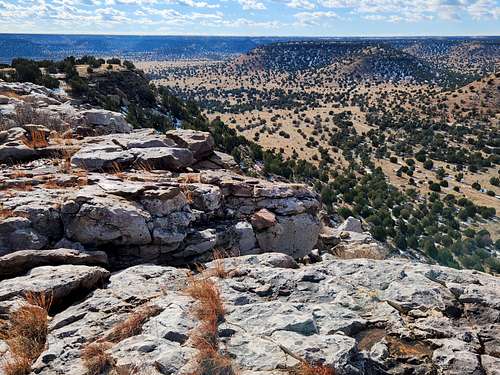 View from the summit of Cimarron County Prominence Highpoint near Black Mesa