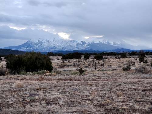 Spanish Peaks as viewed from the Cuerno Verde Trail