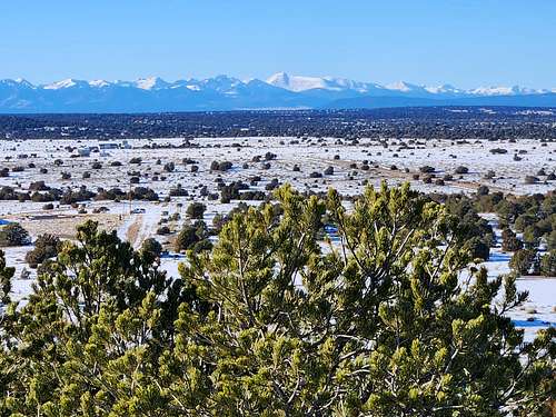 View of the Sangre de Christo Mountains from William Henry Jackson Trail