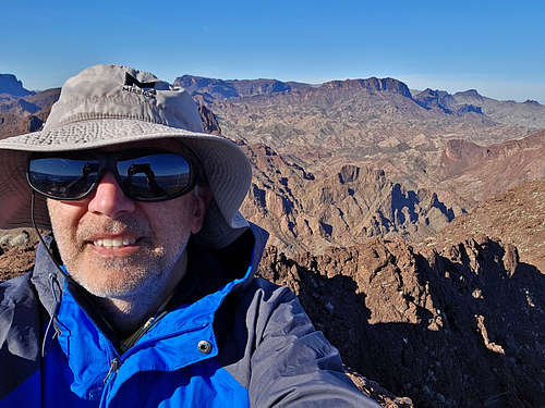 Selfie on the summit of Peak 2056 ft