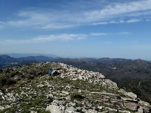 The final section of the ridge of Lykaion (1,421m)