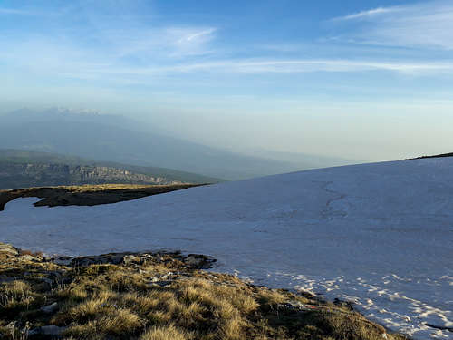 The last snow-patches of Kissavos (1,978m) on April 16th
