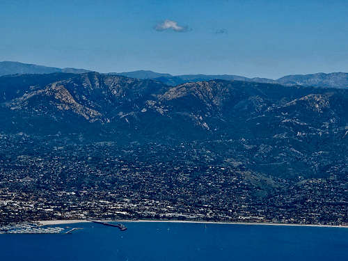 La Cumbre Peak, Santa Barbara and Pacific Ocean