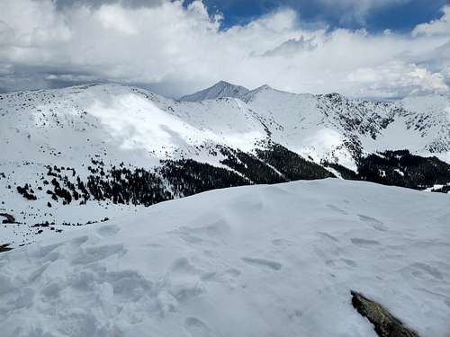 View from the summit of Peak 12,582