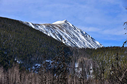 View of summit ridge from TH