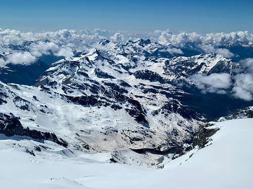 Looking southeast from Breithorn's summit