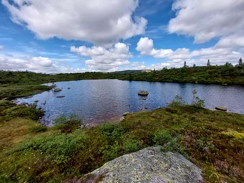 Small pond on the summit of Løefjell