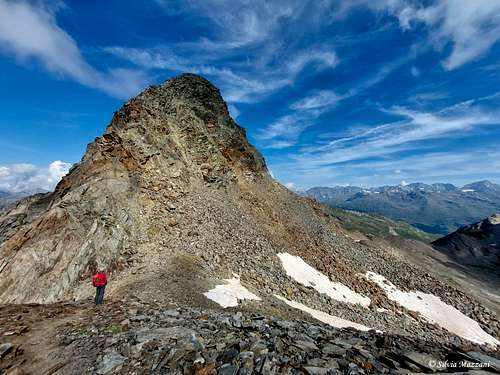 Monte Gavia seen from the 2nd fore-summit