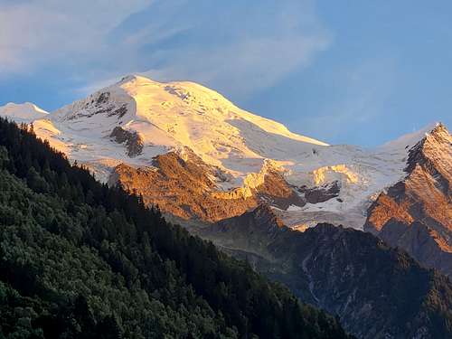 Dôme du Goûter from Chamonix