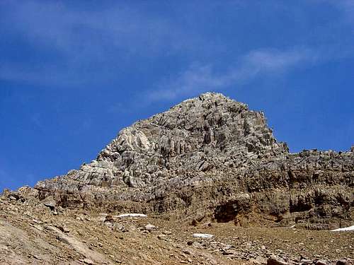 The rock of Punta Escarra
