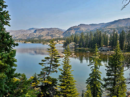 Cloud Peak and Bomber Mountain from Lake Helen