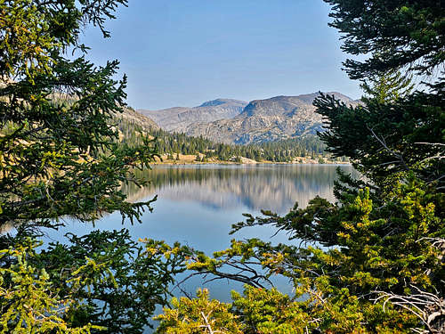 Cloud Peak and Bomber Mountain from Lake Helen