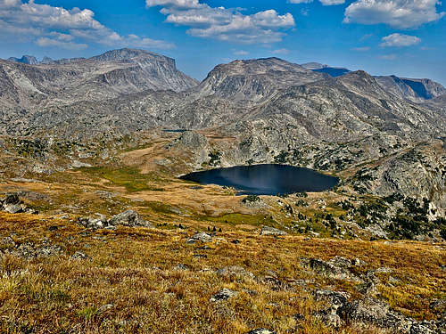 Cloud Peak, Bomber Mountain and Mistymoon Lake